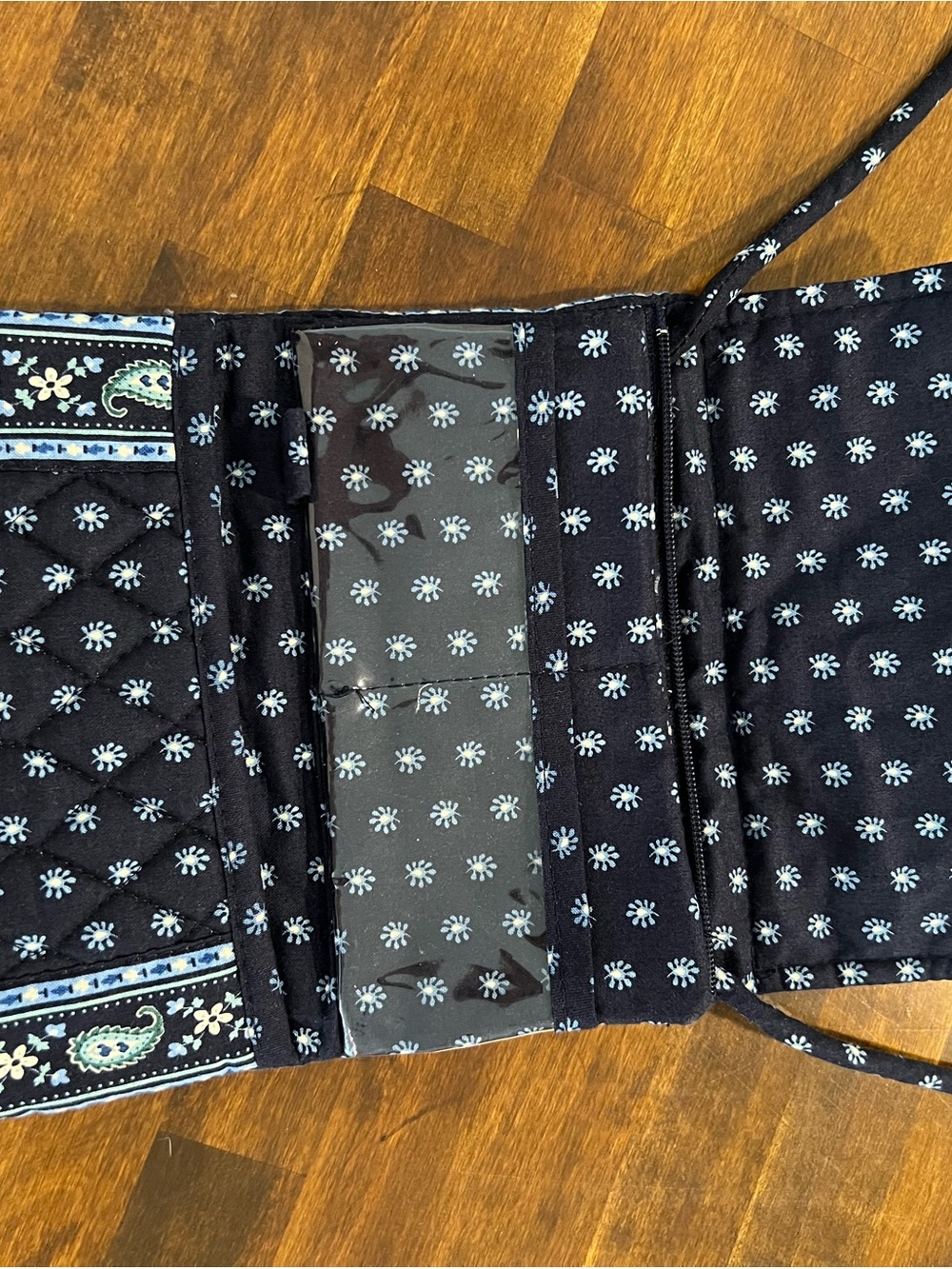 Vera Bradley Vintage Seaport Navy Crossbody Wallet Handbag & Backpack - Picture 4 of 15